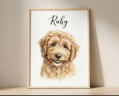 Realistisk Personligt Husdjursporträtt