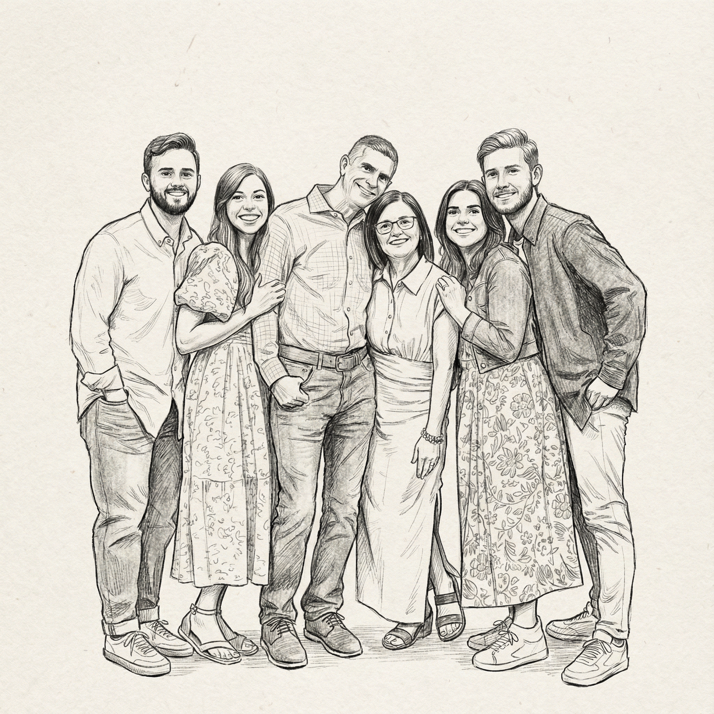 Sketch Personligt Människoporträtt