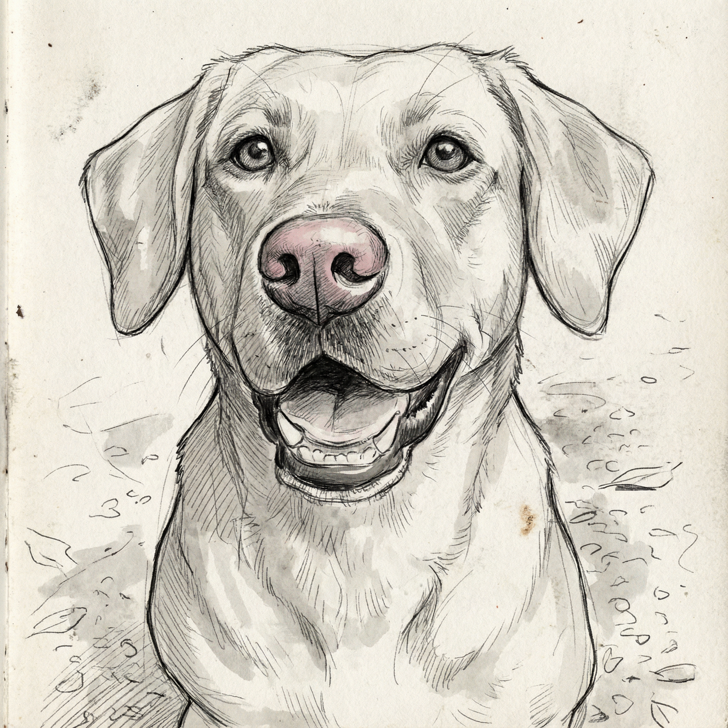 Sketch Personligt Husdjursporträtt