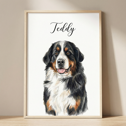 Realistisk Personligt Husdjursporträtt